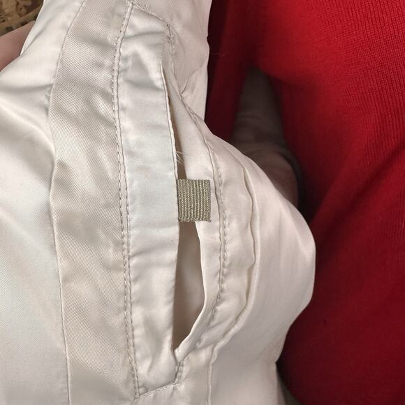 Down Jacket Women XL Jones of New York Ivory Zip Below hip - Picture 12 of 16